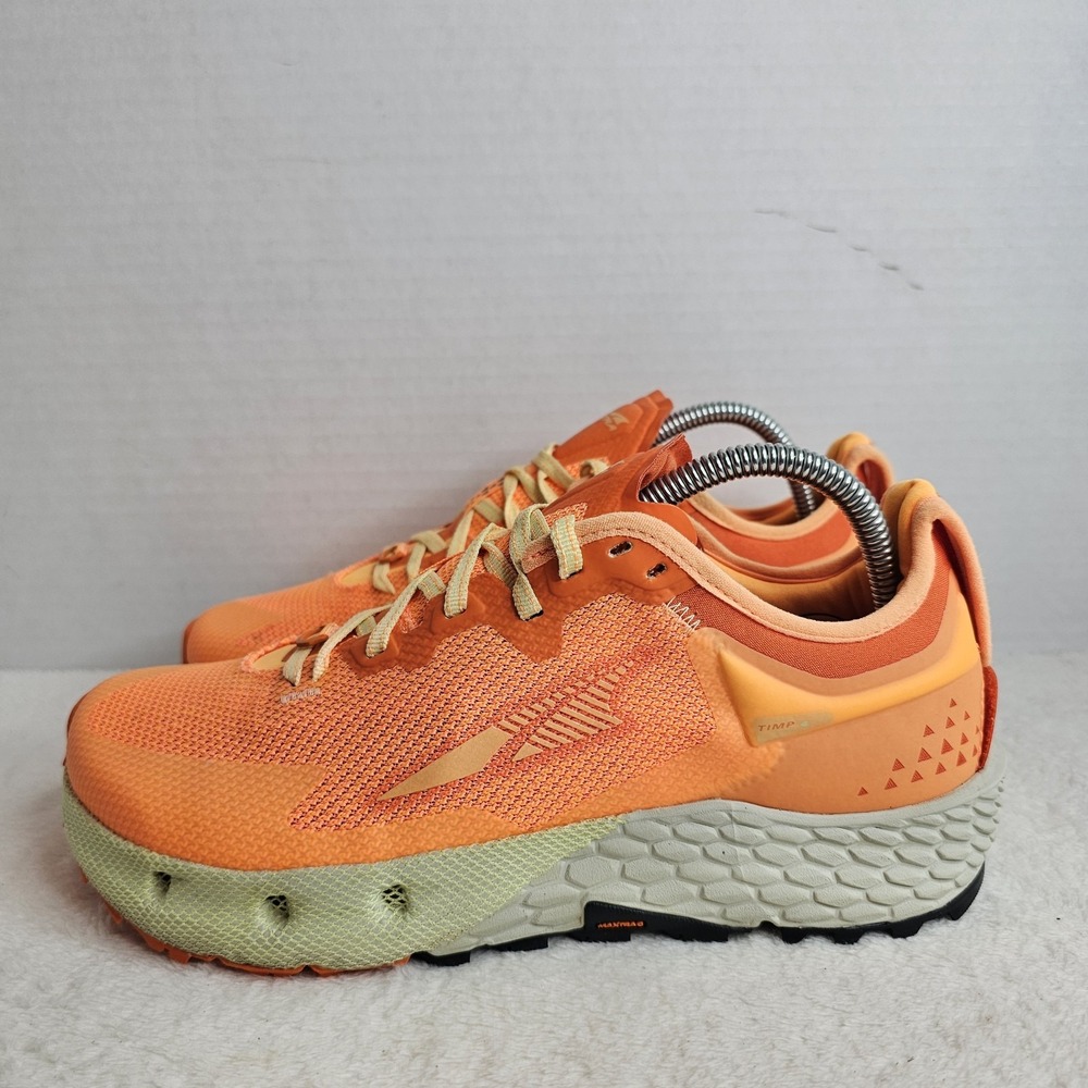 Altra Timp 4 Trail Running Shoes Orange Max Trac Sneakers Women's Size US 9